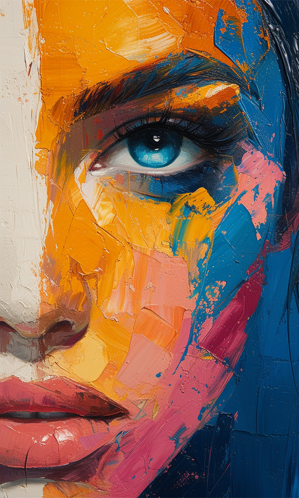 A Symphony of Abstract Faces